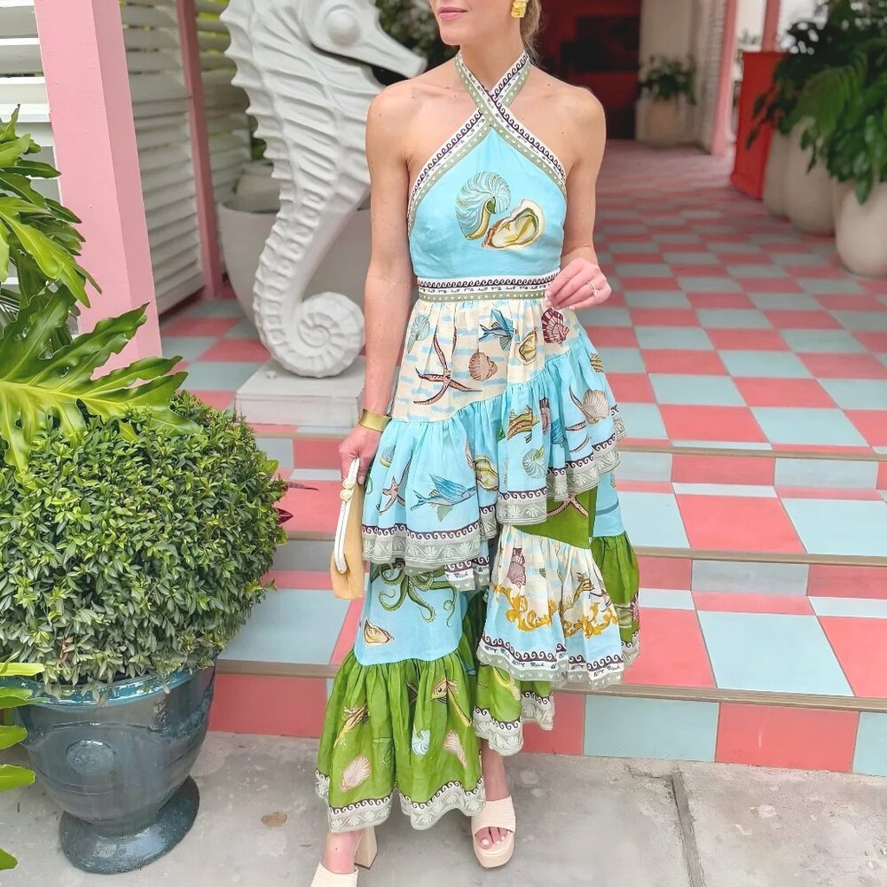 ALEMAIS Bath House midi dress